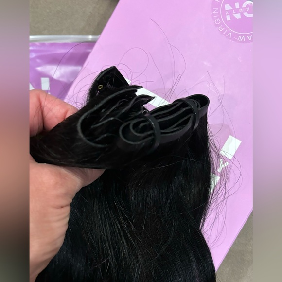 IDN BEAUTY 5+2 Invisi edge seamless clip in human hair extensions NWT - Picture 2 of 8